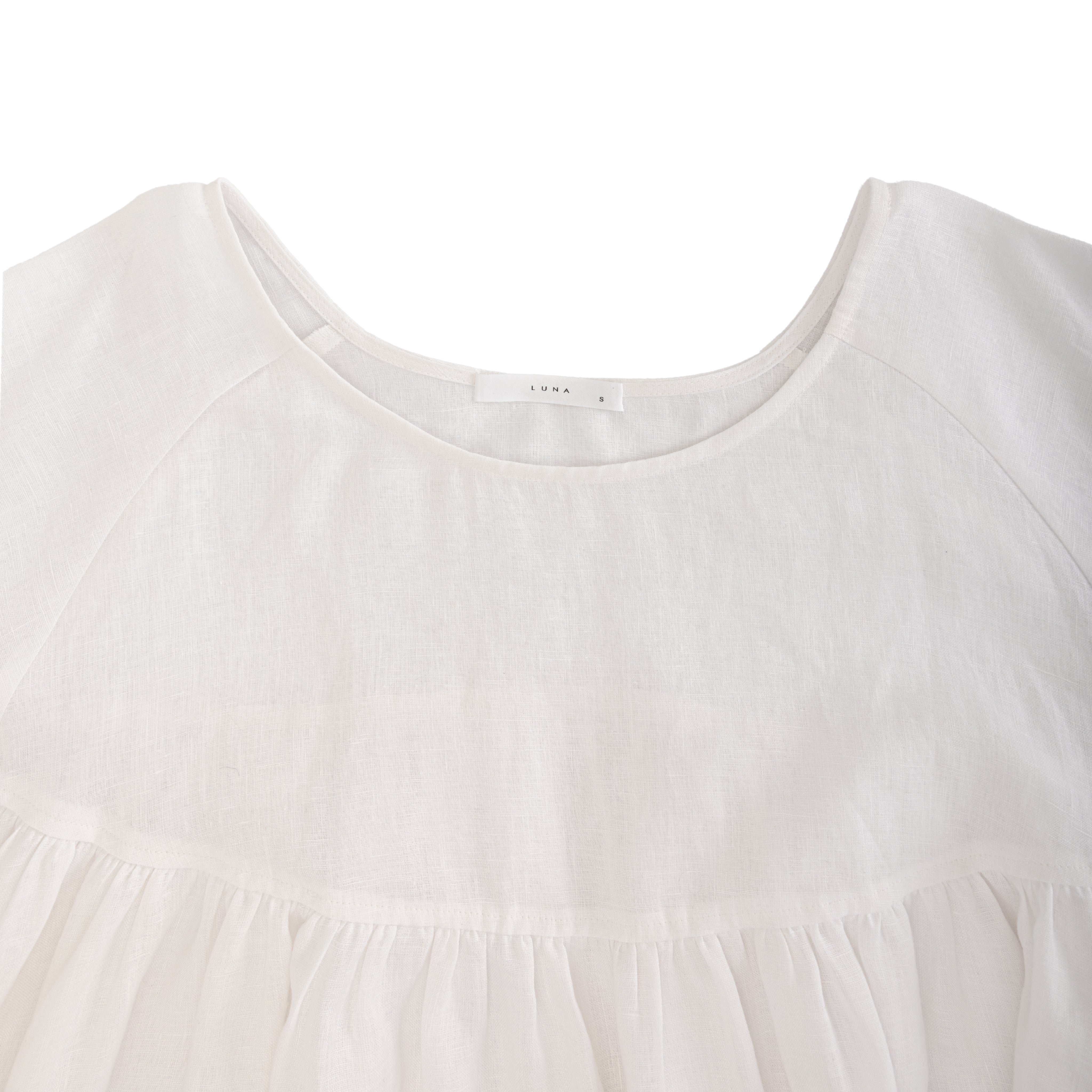 Puff Sleeves Linen Top