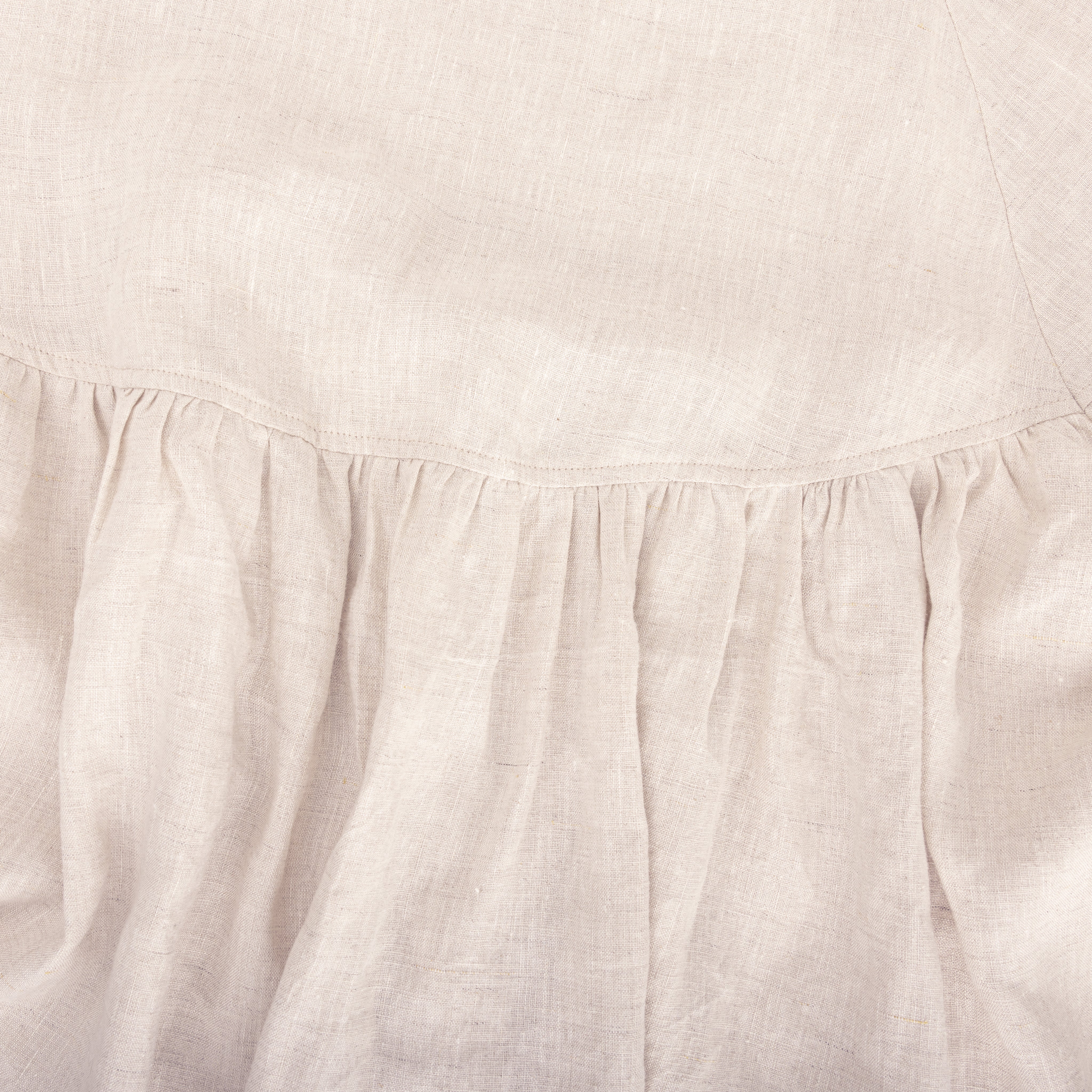 Puff Sleeves Linen Top