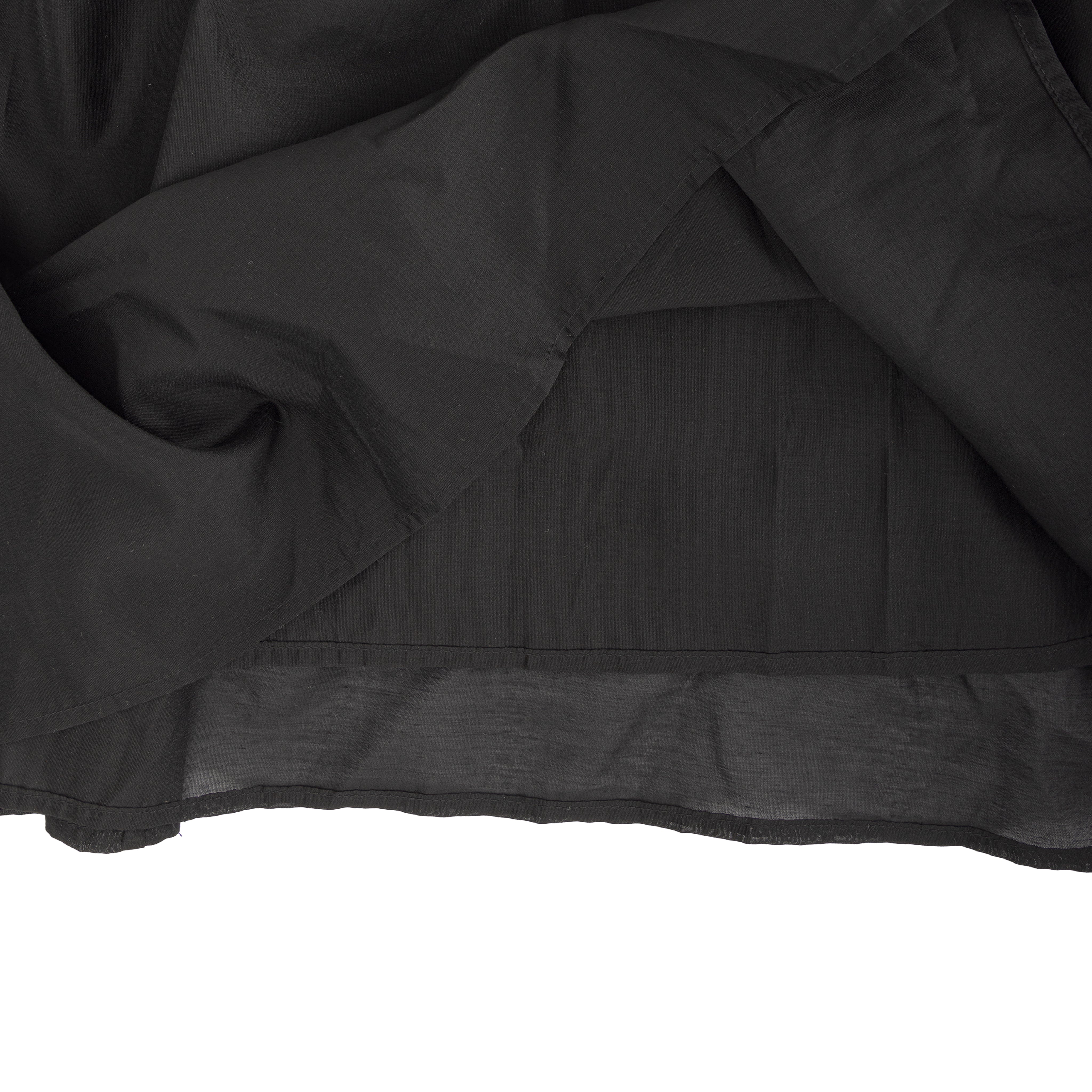 Black Ruffled Midi Dress