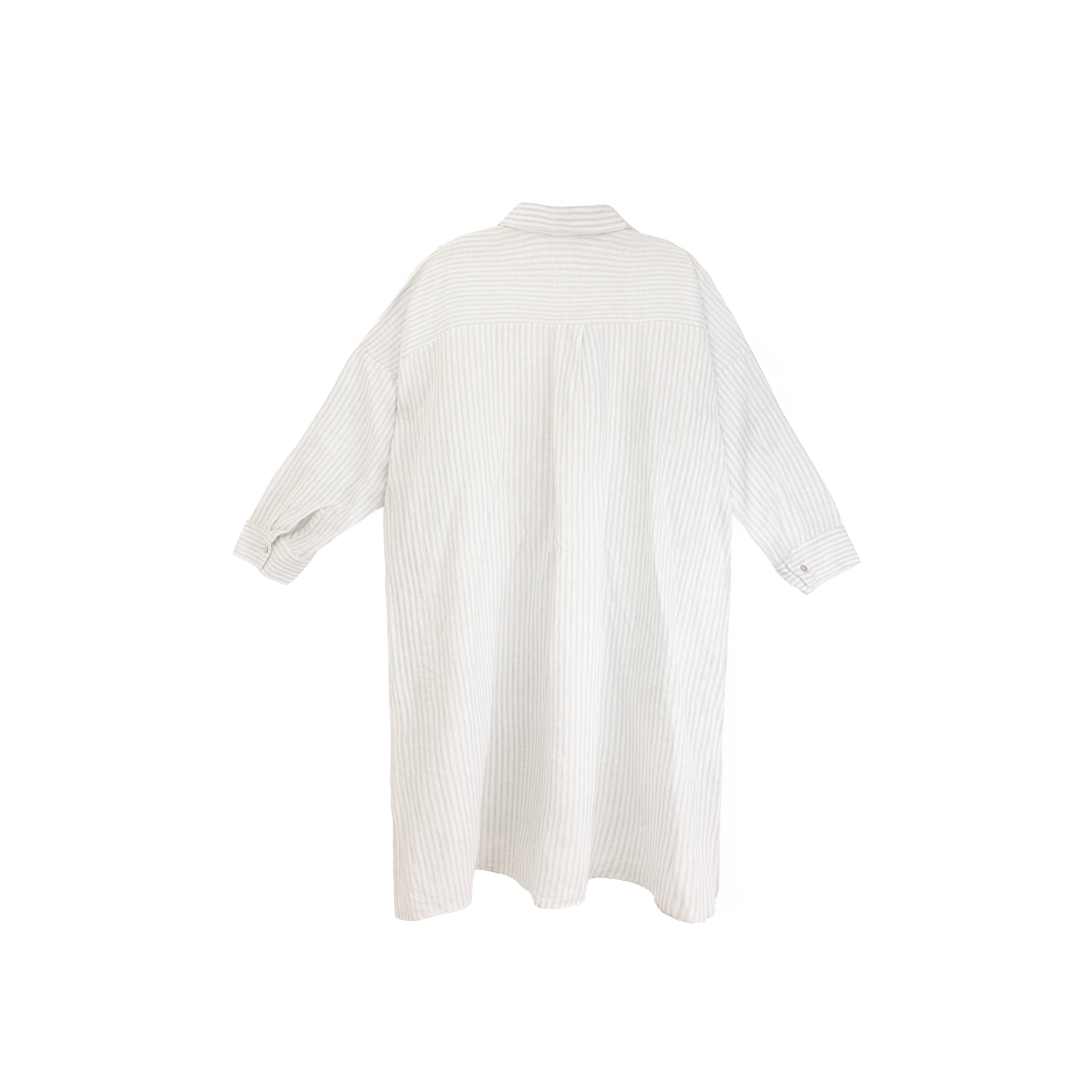 Linen Long Shirt Dress