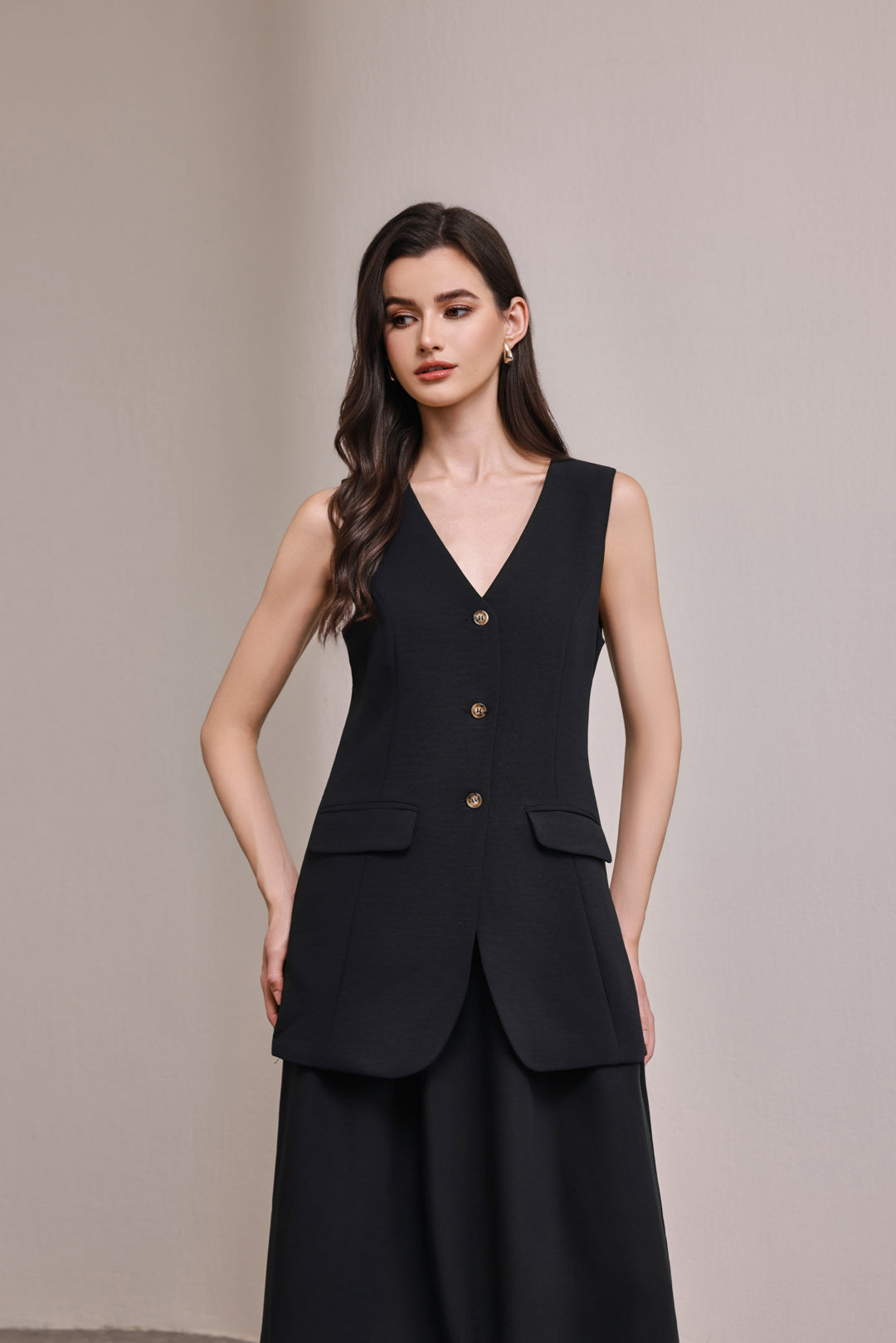 25114VL Office Lady Extra Long Vest