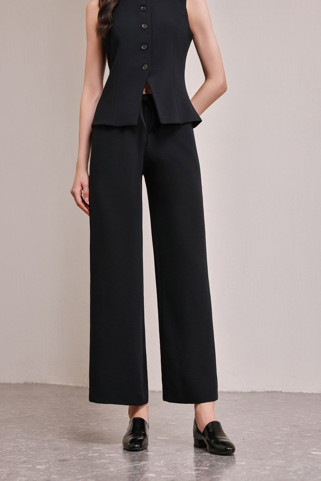 25203 Office Lady Pant With Elastic band