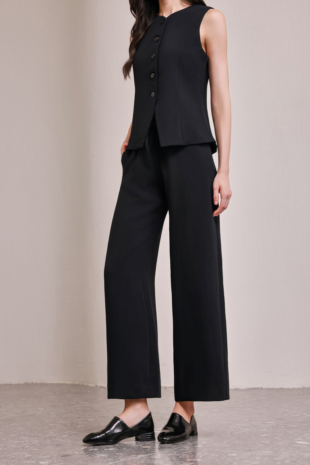 25203 Office Lady Pant With Elastic band