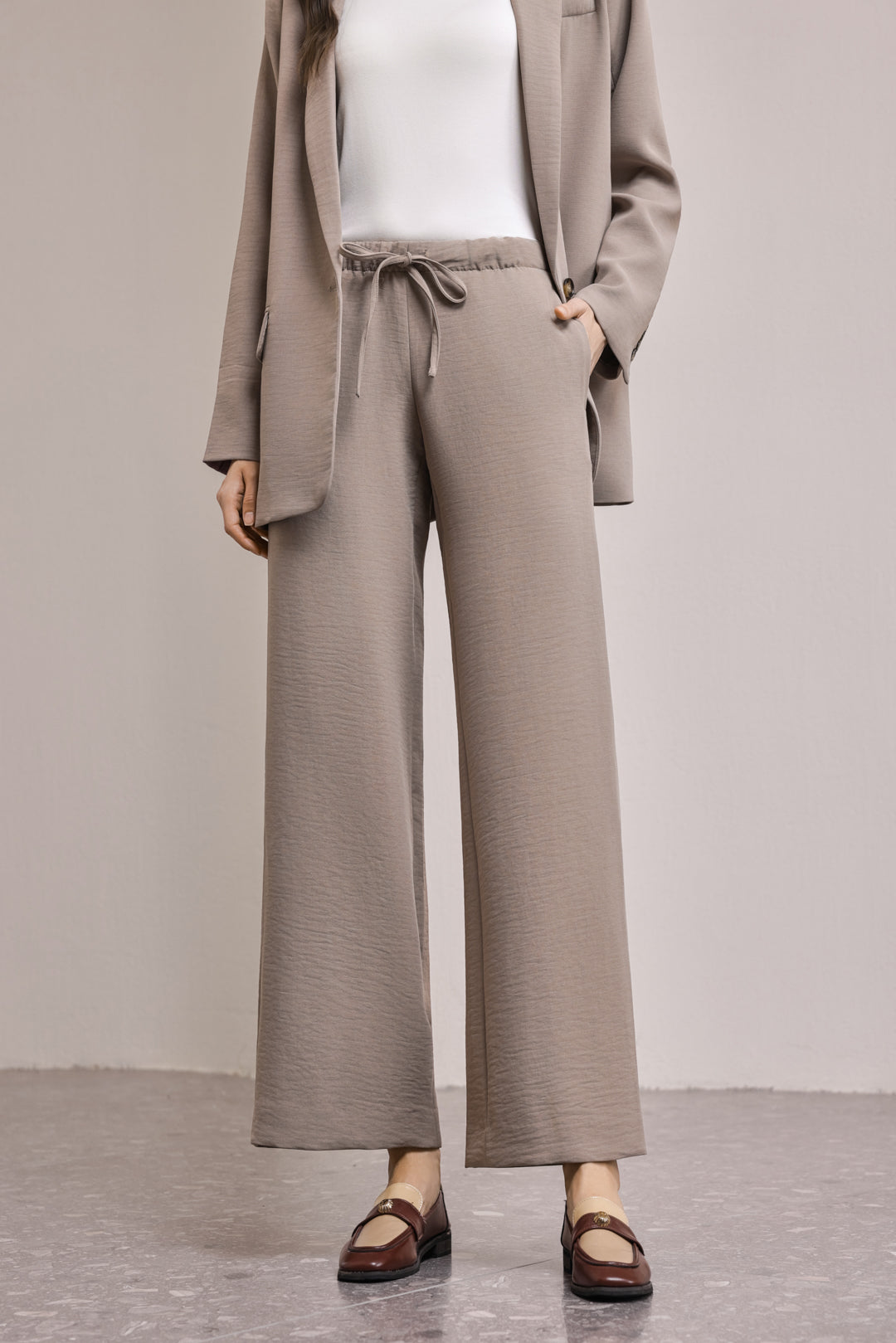 25203 Office Lady Pant With Elastic band