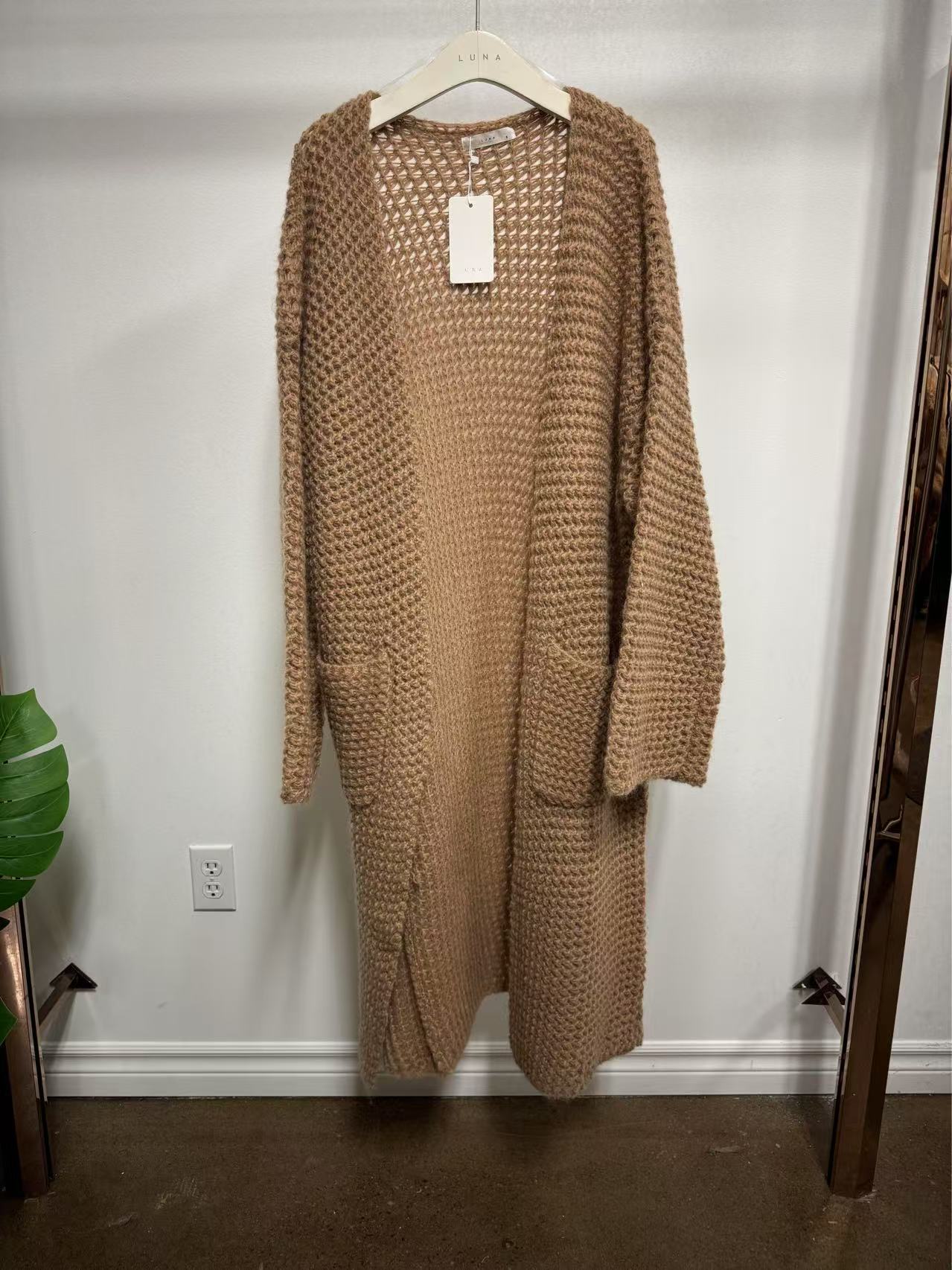 25208 Long Cardigan With Belt