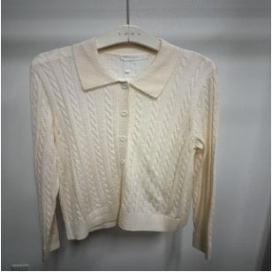 25221 Polo collar cardigan