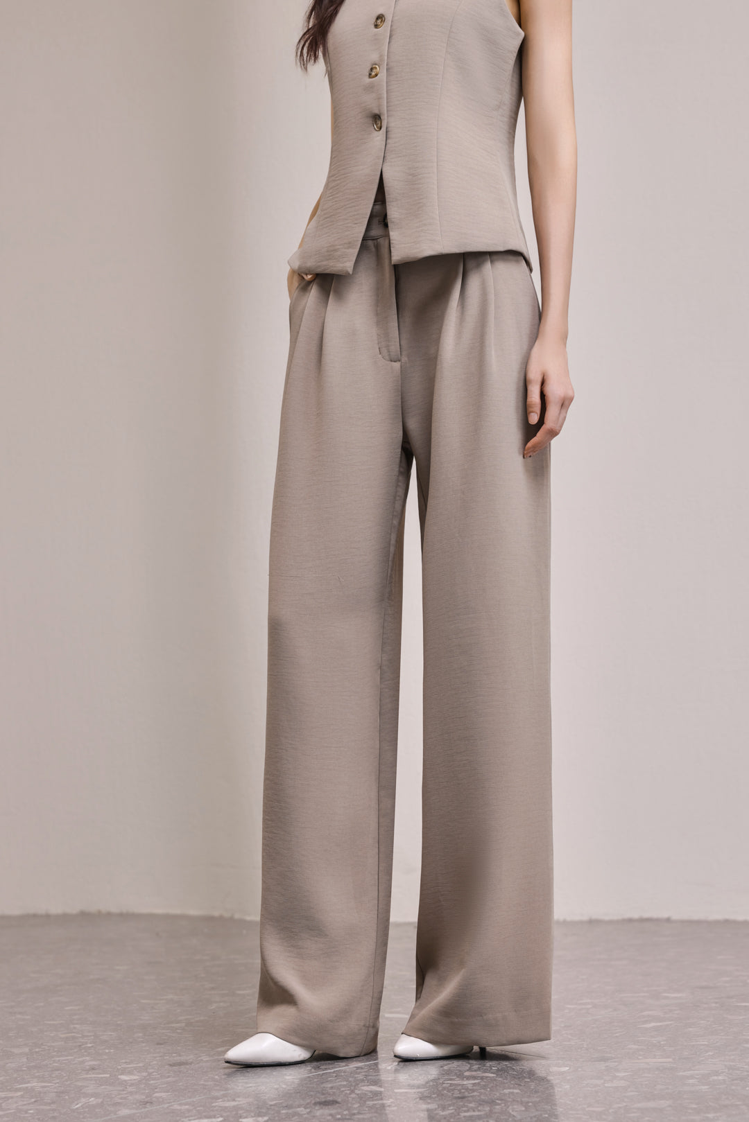 25117 Office Lady Pant With Button