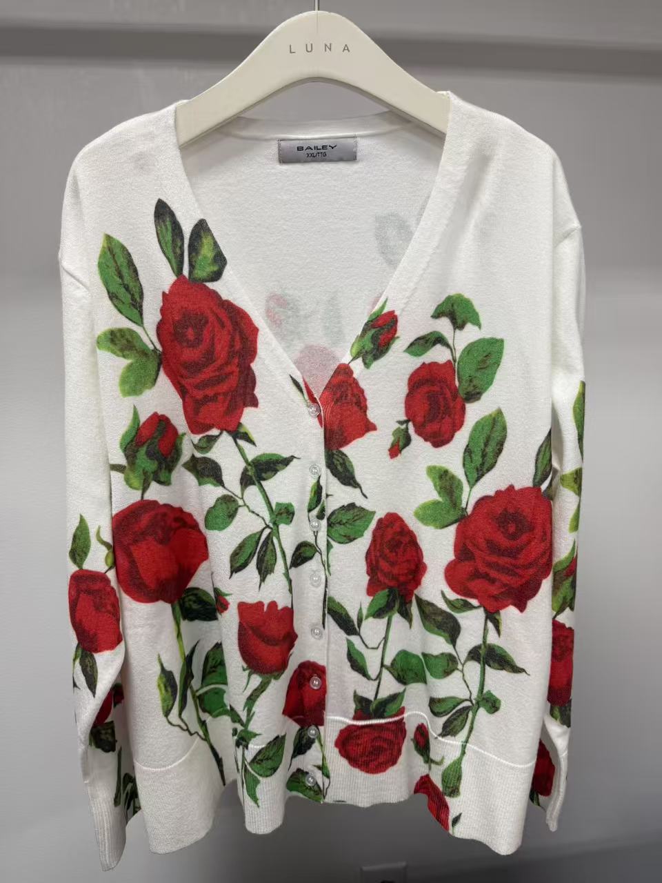 BB3927 Floral Print Cardigan